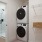 stacked laundry appliances