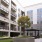 outside courtyard with ample seating and closeness to other amenities